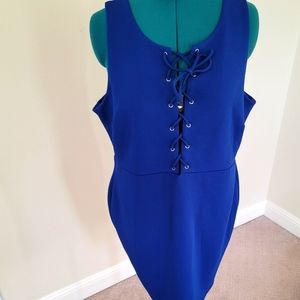 Forever21+ Lace up dress